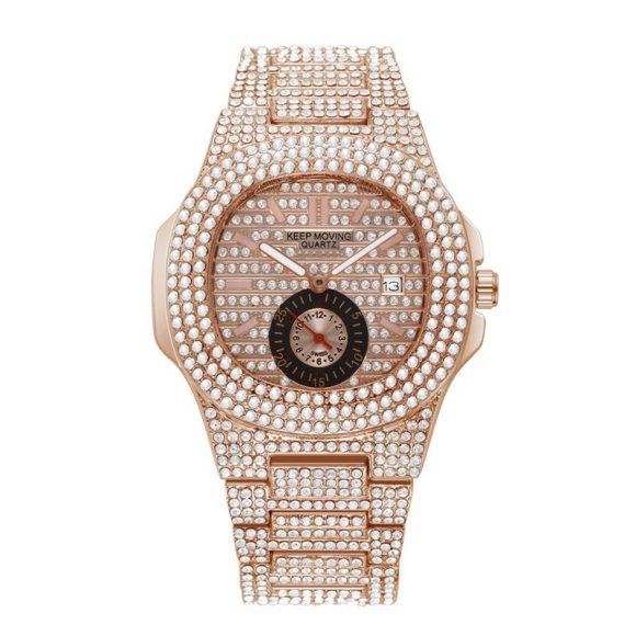 Couple Watch Fashion And Fully-jewelled Calendar Quartz - Image 4