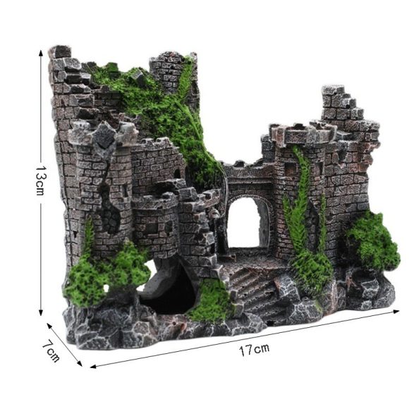Fish tank resin castle decoration - Image 3