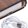 LED Night Light Folding Book Light USB Port Rechargeable Wooden Magnet  Lamp - Image 7