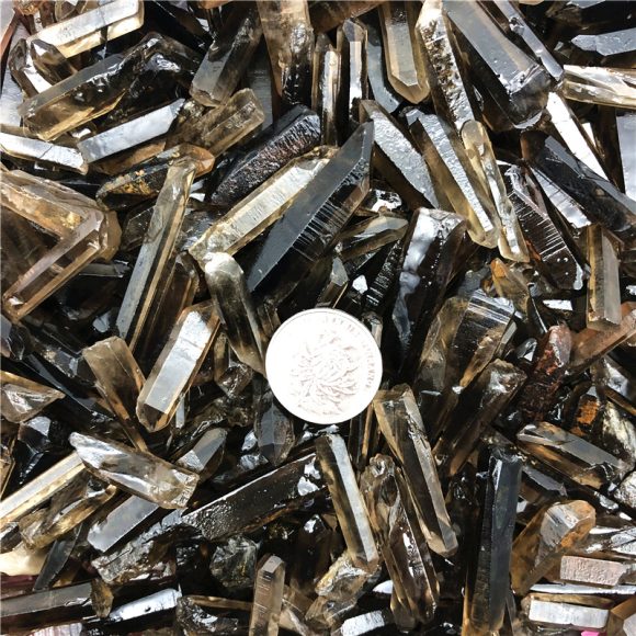Citrine Single-pointed Crystal Hexagonal Prism Ornaments - Image 2