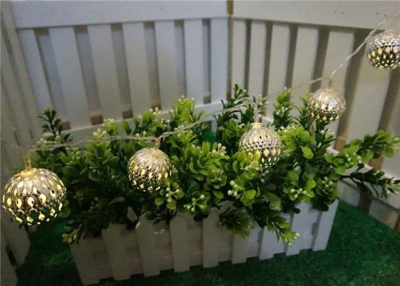 LED Fairy Garland Hollow wrought iron Ball - Image 4