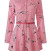 Long sleeve women's striped shirt - Image 4