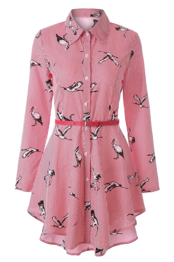 Long sleeve women's striped shirt - Image 4