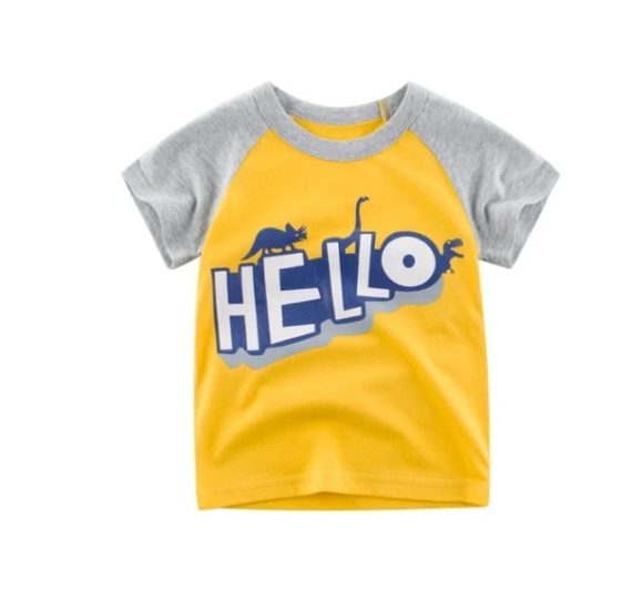Children's Wear Summer New Korean Children's Boys Cotton T-shirt Men's Treasure In Children's Short Sleeves - Image 4