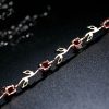 Plated crystal ladies bracelet - Image 8