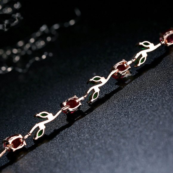 Plated crystal ladies bracelet - Image 8