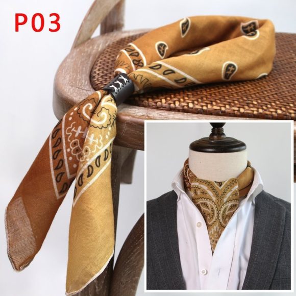 All-matching Men's Scarf Thin Youth Silk Scarf - Image 5
