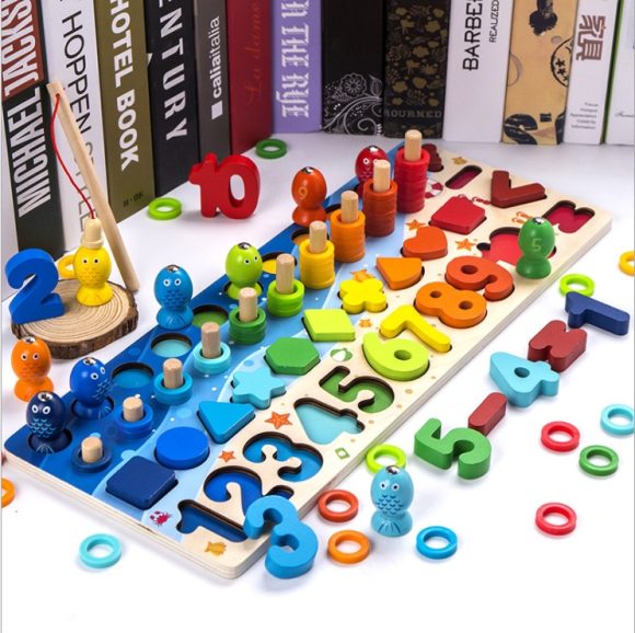 Children 3D Alphabet Number Puzzle Baby Colorful Geometric Digital Letter Educational Toy - Image 7