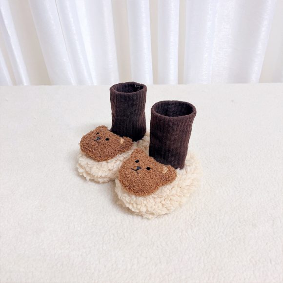 Thick Cotton Shoe Cover Baby Foot Protector Plus Velvet - Image 2