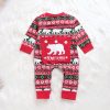 Infant Baby Boys Girls Christmas Santa XMAS Letter Plaid Romper Jumpsuit Outfits baby clothes winter clothe - Image 5