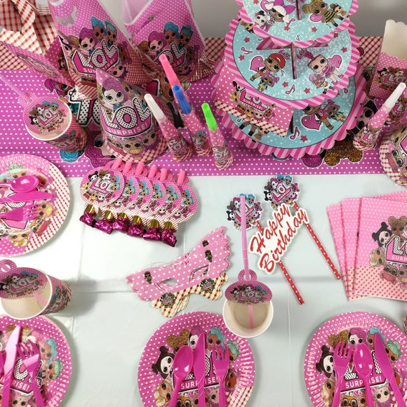 Cartoon doll birthday theme cake stand - Image 2