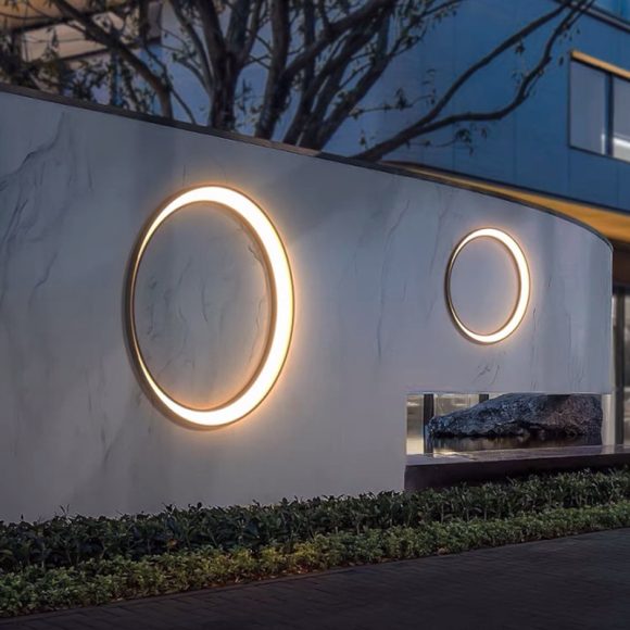 Outdoor Simple Round Wall Lamp Waterproof - Image 2