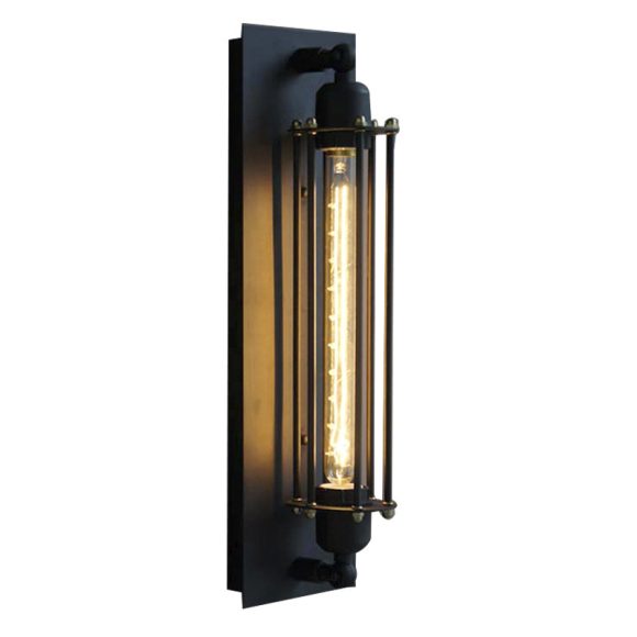 Industrial style retro wrought iron flute wall lamp - Image 5