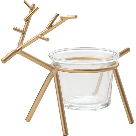 Wrought iron fawn candle holder - Image 4