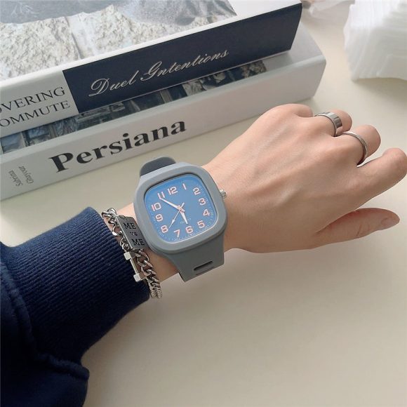 Student Couple Fashion Simple Square Digital Electronic Watch - Image 4