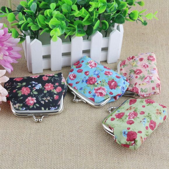 Korean small rose cloth lady children zero purse small wallet student Mini coin bag small gift wholesale - Image 2