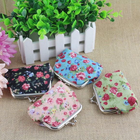 Korean small rose cloth lady children zero purse small wallet student Mini coin bag small gift wholesale - Image 3