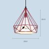 Wrought iron color diamond chandelier - Image 4