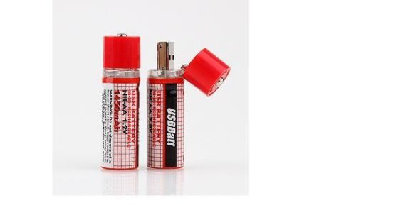 2 x USB AA 1450mAh 1.2V Ni-MH Rechargeable Batteries - Image 6