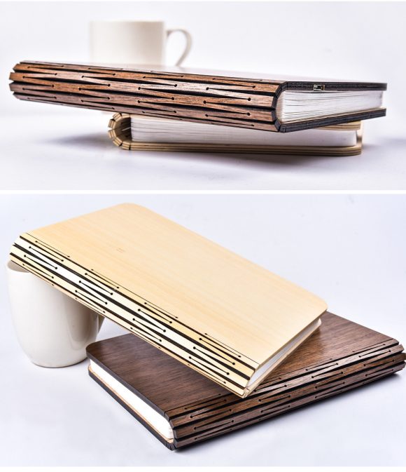 LED Night Light Folding Book Light USB Port Rechargeable Wooden Magnet  Lamp - Image 3