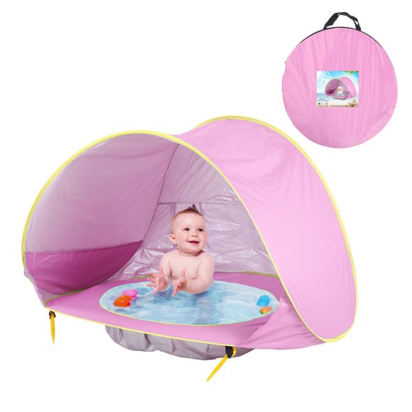 Baby Beach Tent Kids Outdoor Camping Easy Fold Up Waterproof  Up Sun Awning Tent UV-protecting - Image 7