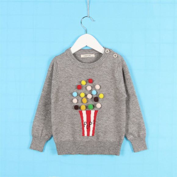Cardigan Girls Winter Kids Sweater Balls Design Baby Knitted Cardigans Casual Toddler Boys Sweater Woolen Fleece Girls Sweater - Image 8