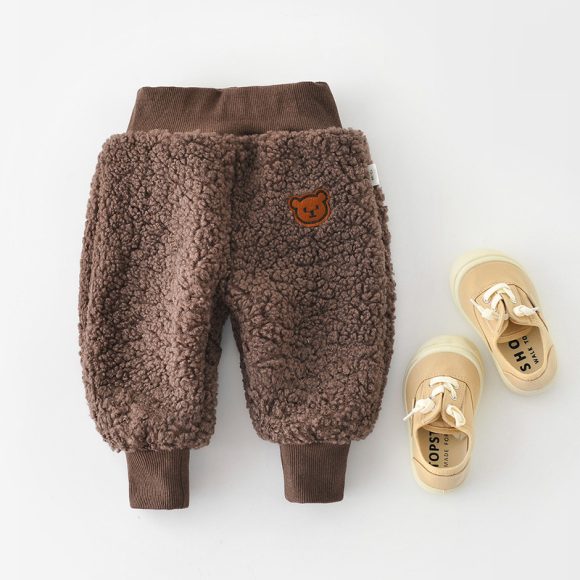 Baby Fleece Large PP Lamb Fleece Outer Wear Pants - Image 4