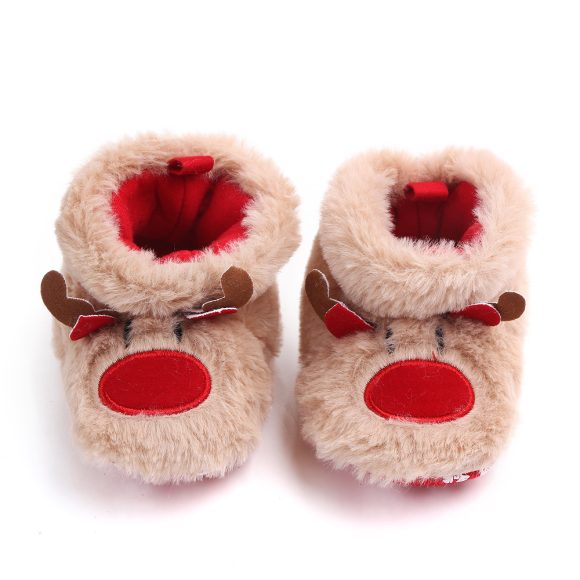 Winter Baby Girls Boys Keep Warm Shoes Muply Christmas Elk First Walkers Anti-slip Newborn Toddler Infant Girl Footwear Shoes - Image 3