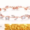 Plated crystal ladies bracelet - Image 2