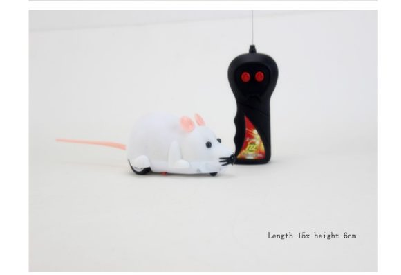 New flocking electric remote control simulation funny cat mouse color box packaging cat toy pet supplies self-contained battery - Image 7