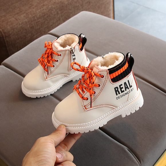 New Product Kids Fashion Cotton Martin Boots Warm Side Zipper - Image 3