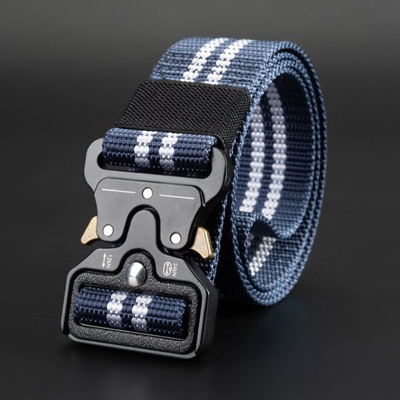 Men's Outdoor Nylon Elastic Buckle Belt Work Clothes Belt - Image 10
