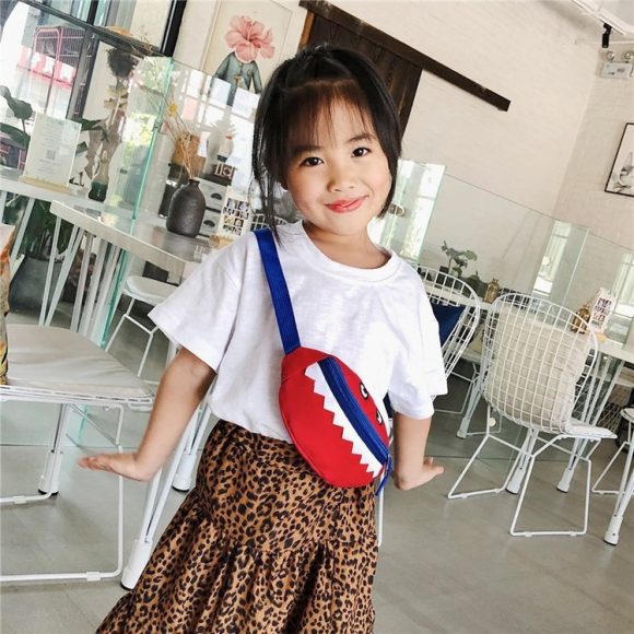Cartoon Children's Canvas Embroidered Crossbody Bag - Image 9