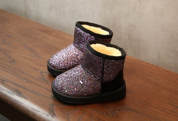 Children's snow boots in sequins - Image 4