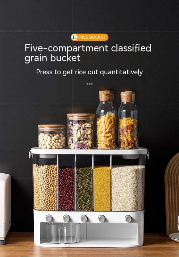 Sealed Kitchen Cereals Separated Storage Box - Image 7