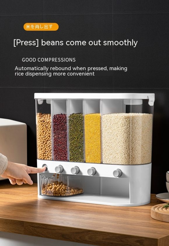 Sealed Kitchen Cereals Separated Storage Box - Image 8