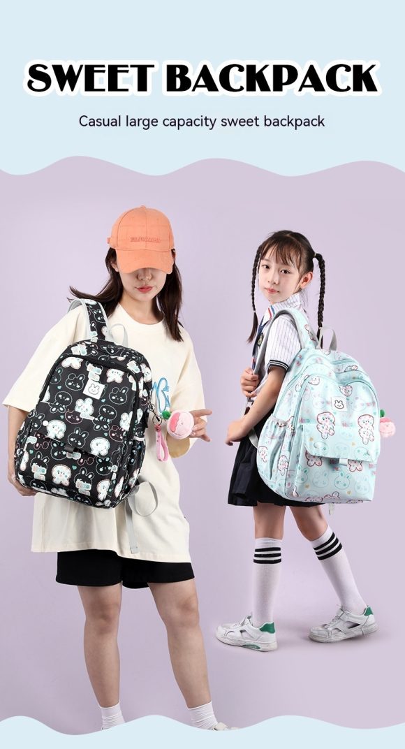 Cute Girls' Lightweight Multi-layer Primary School Student Large Capacity Schoolbags - Image 8