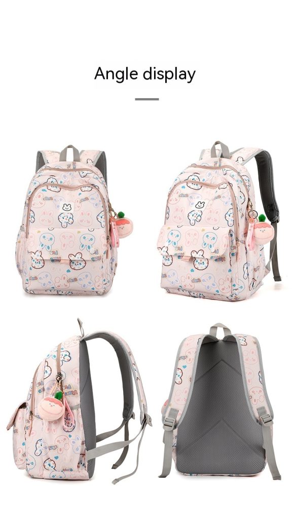 Cute Girls' Lightweight Multi-layer Primary School Student Large Capacity Schoolbags - Image 2