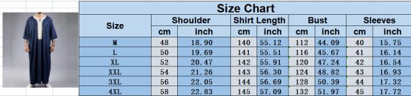 Arabic Robe Mid Short Sleeve Embroidered Navy Blue Men - Image 8