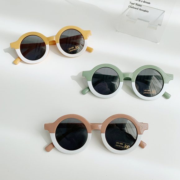 Children's Sunglasses Round Frame Sun Protection And Sunshade Fashion All-matching - Image 9