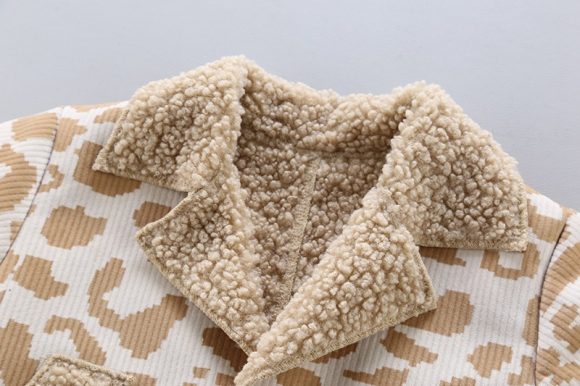 Boys and girls foreign style fur coat warm jacket - Image 4