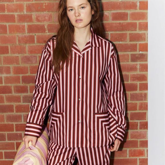 Women's Striped Homewear Long Sleeve - Image 3