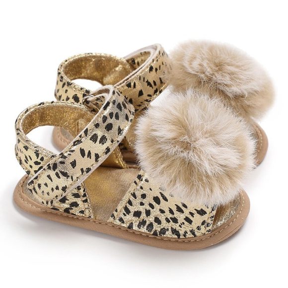 baby newborn childrens shoes baby stroller baby shoes Leopard Cute Ball childrens wear non-slip shoes 0-18M - Image 4