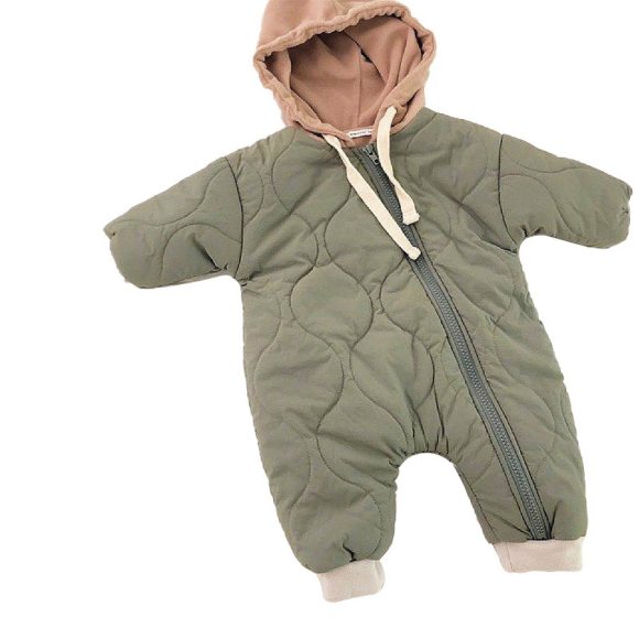 Baby Padded Quilted Kumpsuit Outing Clothes - Image 3