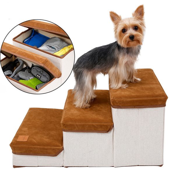 Foldable Storage Pet Dog Stairs - Image 5