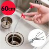 60CM Sewer Dredger Spring Pipe Dredging Tool Household Hair Cleaner Drain Clog Remover Cleaning Tools Household For Kitchen Sink Kitchen Gadgets