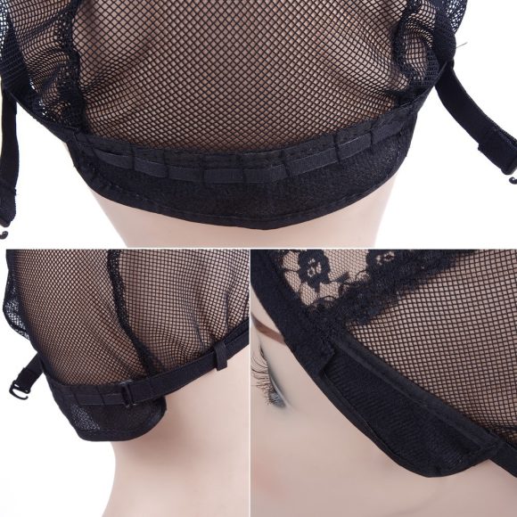 Wig flower high elastic mesh cap - Image 2