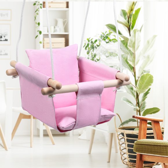 Infant Hanging Chair Child Baby Home Seat Folding Canvas Swing - Image 6