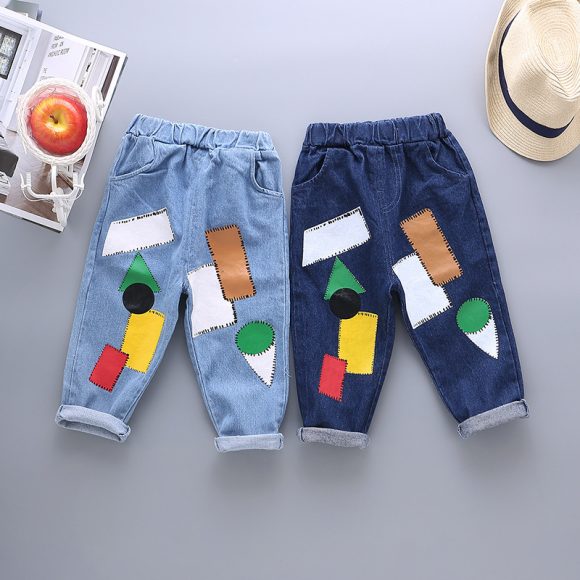 Boys' sports casual jeans spring - Image 5