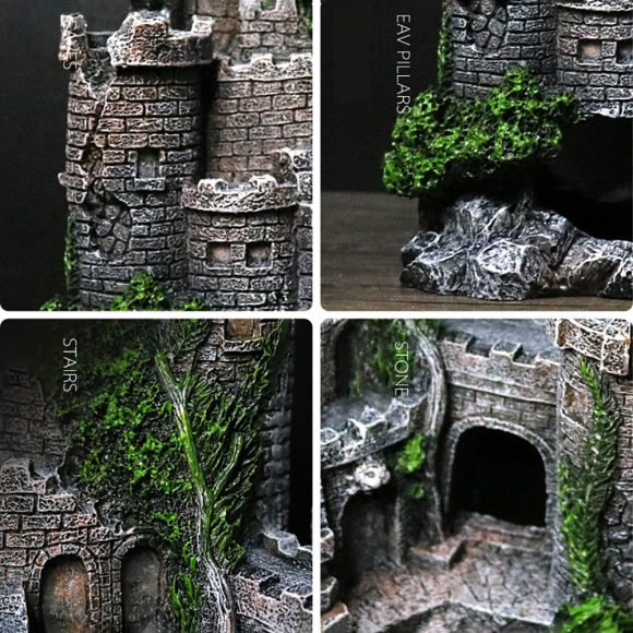 Fish tank resin castle decoration - Image 7